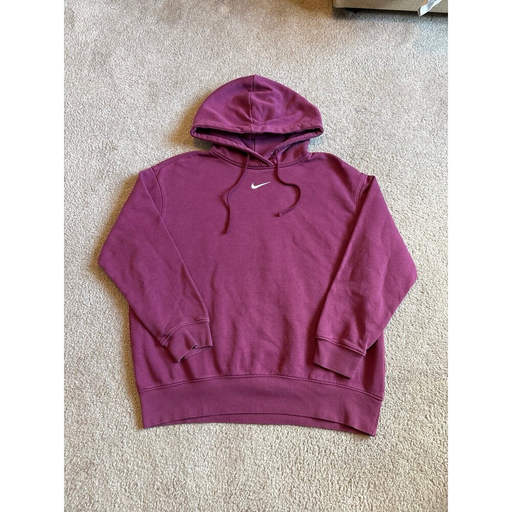 Nike Unisex Burgandy Hoodie Size Small